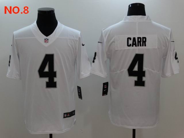 Men's Las Vegas Raiders 4 Derek Carr Jesey NO.8;